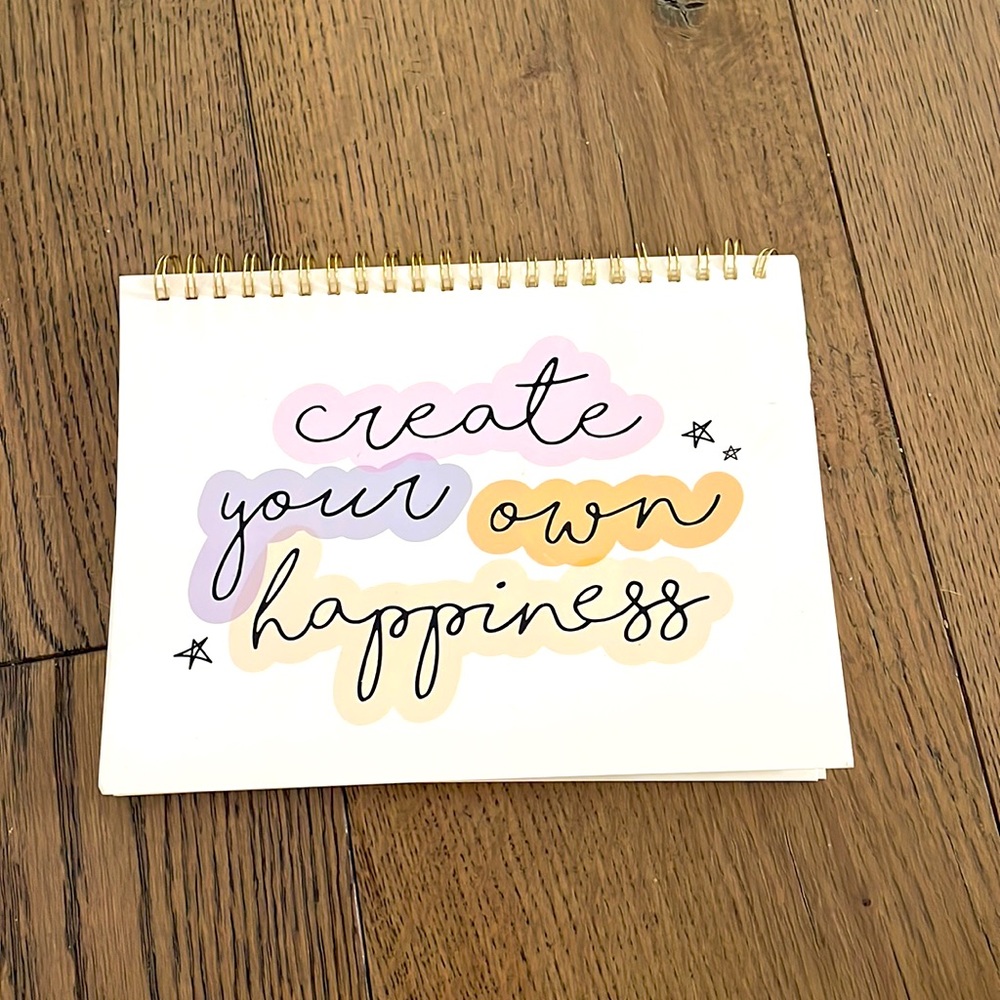 Brand new card stock notebook
